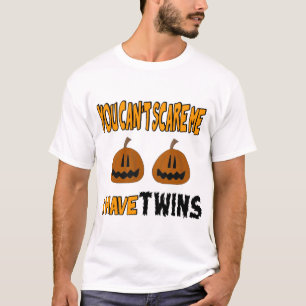 Camiseta Você chanfra o susto mim que eu tenho GÊMEOS!