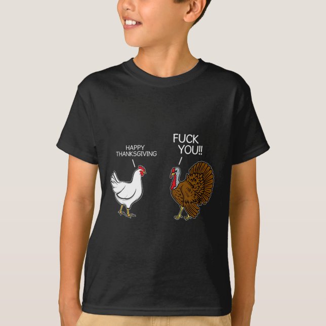 Camiseta Você Chicken Turquia Mês Piada Diversão Humor Graç (Frente)