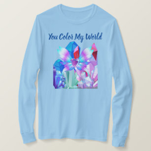 Camiseta Você Coloriu Meu Mundo Senhoras Longa