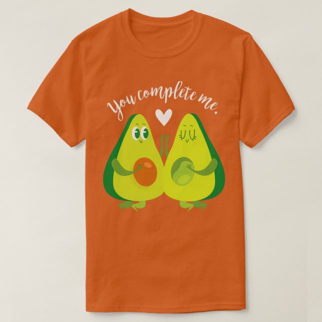 Camiseta Você Completou-Me Avocado (Frente do Design)