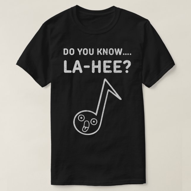 Camiseta Você Conhece Lahee Funny Music Roupa? (Frente do Design)