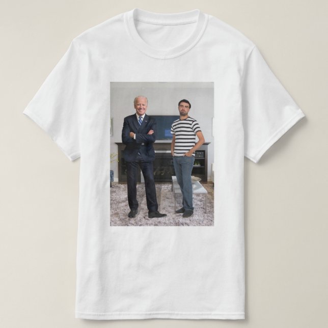 Camiseta Você Conheceu o Presidente Joe Biden | Adicione su (Frente do Design)