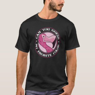 Camiseta Você Consegue Adivinhar Minha Cor Favorita Flaming