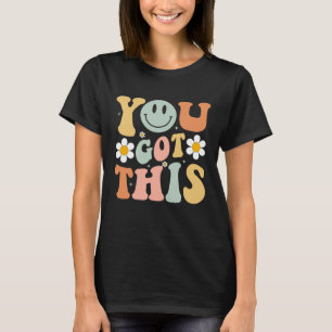 Camiseta Você Consegue Dia de Teste Motivacional Retrô