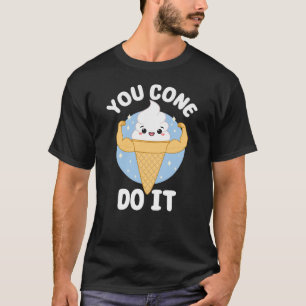 Camiseta Você Consegue Fazê-Lo Bela Comida Kawaii