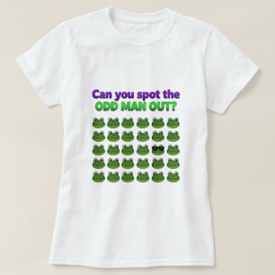 Camiseta Você consegue identificar o homem estranho da cami