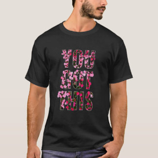 Camiseta VOCÊ CONSEGUE Isto Flores de Pétalas Rosa Vermelho
