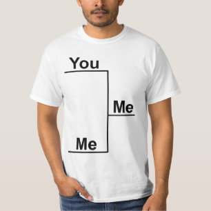 Camiseta Você contra mim t-shirt do suporte
