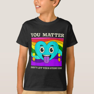 Camiseta Você Coração Arco-íris de Conscientização sobre Pr