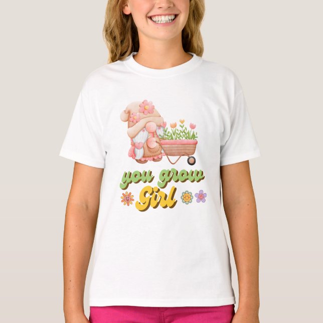 Camiseta Você Cresce Garota (Frente)