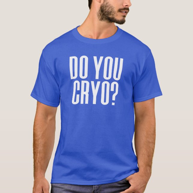 Camiseta Você Criptografa? Terapêutica Fria Com Ice Bath Cr (Frente)