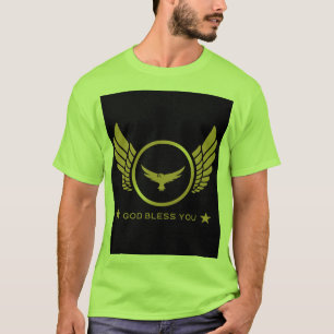 Camiseta Você Deus Abençoe o nome Impresso Elegante Homem L