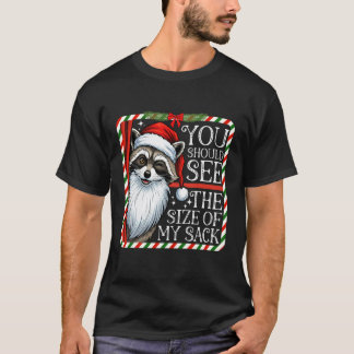 Camiseta Você Deve Ver o Tamanho do Meu Saco Divertido Papa