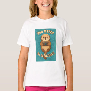 Camiseta Você Devia Estar nas Fotos – Lontra Marinha que Am