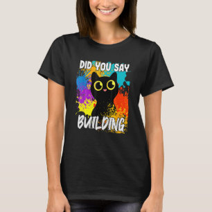 Camiseta Você Disse Construindo Gato Preto