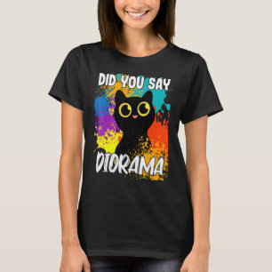 Camiseta Você Disse Diorama Gato Preto