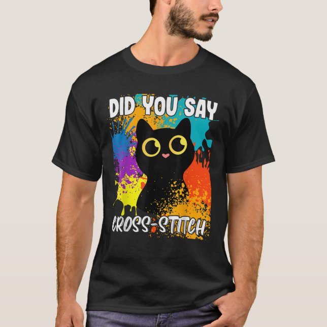 Camiseta Você Disse Gato Preto Cruzado? (Frente)