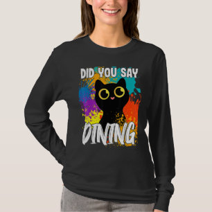 Camiseta Você Disse Jantar Gato Preto