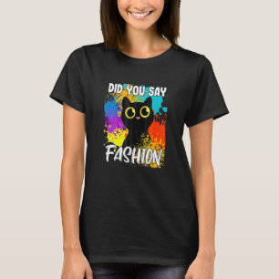 Camiseta Você Disse Moda Gato Preto