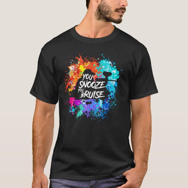 Camiseta Você Dorme Você Se Machuca Presente Engraçado de P (Frente)