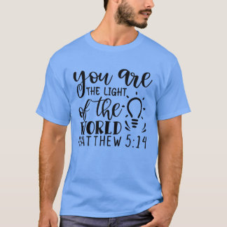 Camiseta você é a luz do mundo matthew 5 1401
