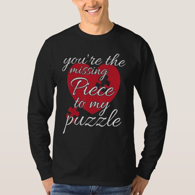 Camiseta Você É a Peça Que Faltava No Meu Quebra-Cabeça  Di (Frente)