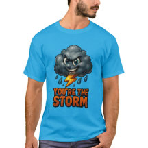 Você é a tempestade - Design de nuvem 3D brilhante