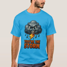 Camiseta Você é a tempestade - Design de nuvem 3D brilhante