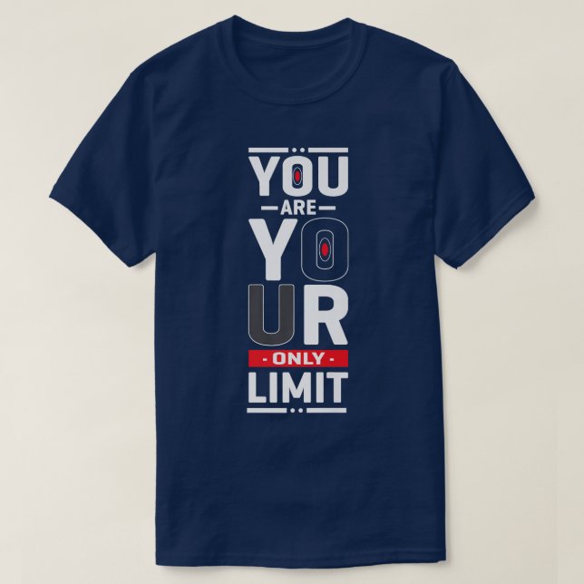 Camiseta Você É A Única Cota De Motivação Limitada Para Hom (Frente do Design)