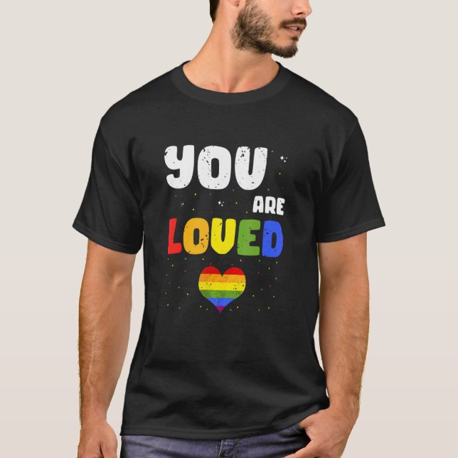 Camiseta Você É Adorado Designs De Mensagens De Orgulho Inc (Frente)
