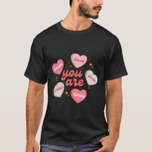 Camiseta Você É Amado Digno O Suficiente Coração De Doce Pr