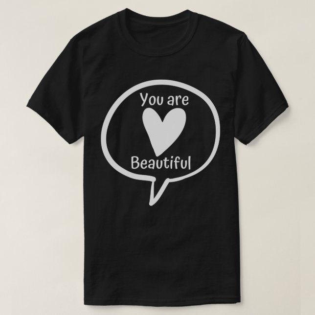 Camiseta Você É Bonita (Frente do Design)