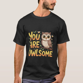 Camiseta Você É Coruja Adoravelmente Fofa Motivação de Troc