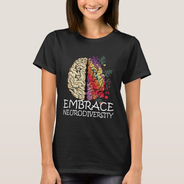 Camiseta Você é diferente Sensibilização Abraça a Neurodive (Frente)