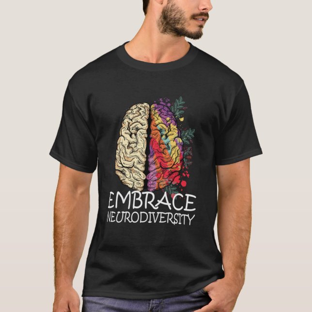 Camiseta Você é diferente Sensibilização Abraça a Neurodive (Frente)