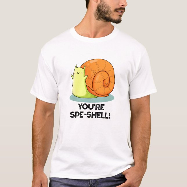 Camiseta Você é Espi-ral Fofa Piada de Caracol  (Frente)