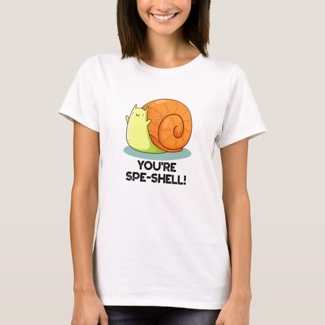 Camiseta Você é Espi-ral Fofa Piada de Caracol  (Frente)
