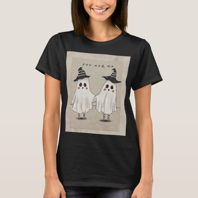 Camiseta Você e Eu Garotas – Blusa Gráfica Fofa  (Frente)