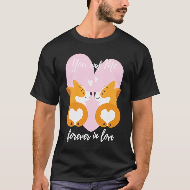 Camiseta Você e Eu Para Sempre Apaixonados Casal do Dia dos (Frente)