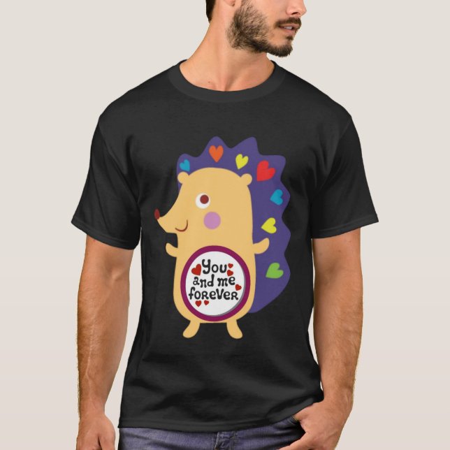 Camiseta Você e eu para sempre | Design de Amor Único com A (Frente)