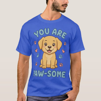 Camiseta Você É Fofa Cachorrinho Retriever Dourado Adorável