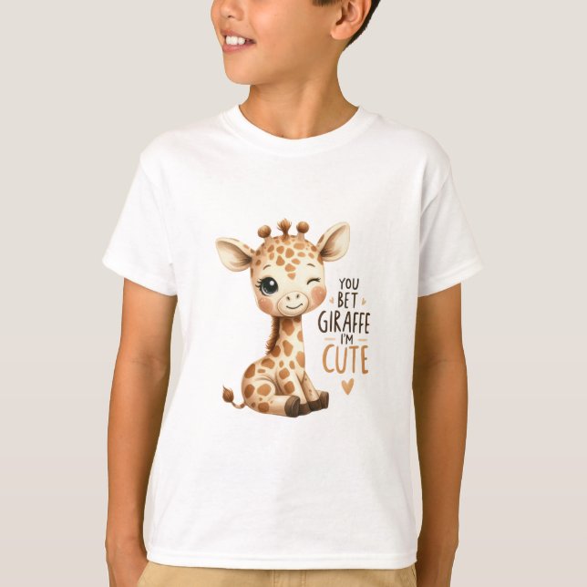 Camiseta Você É Girafa Fofa Doce Arte (Frente)