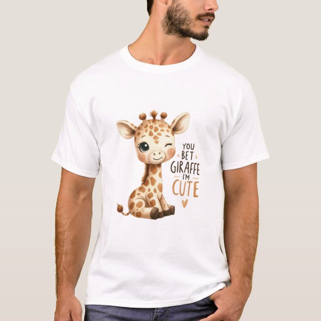 Camiseta Você É Girafa Fofa Doce Arte (Frente)