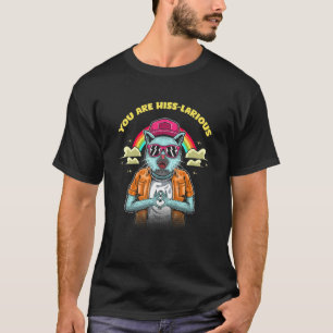 Camiseta Você É Hiss-terioso Gato Humor Gatinho Piadas de