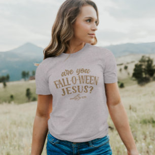 Camiseta Você é Jesus CAIU-O-WEEN? Christian Halloween