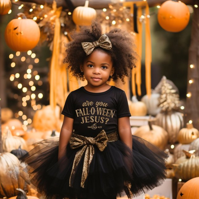 Camiseta Você é Jesus CAIU-O-WEEN? Christian Halloween (Criador carregado)