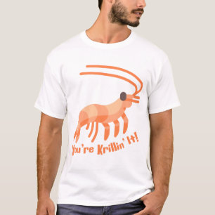 Camiseta Você é Krillin! Cartoon de Krill Pun Cute