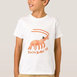 Camiseta Você é Krillin! Cartoon de Krill Pun Cute