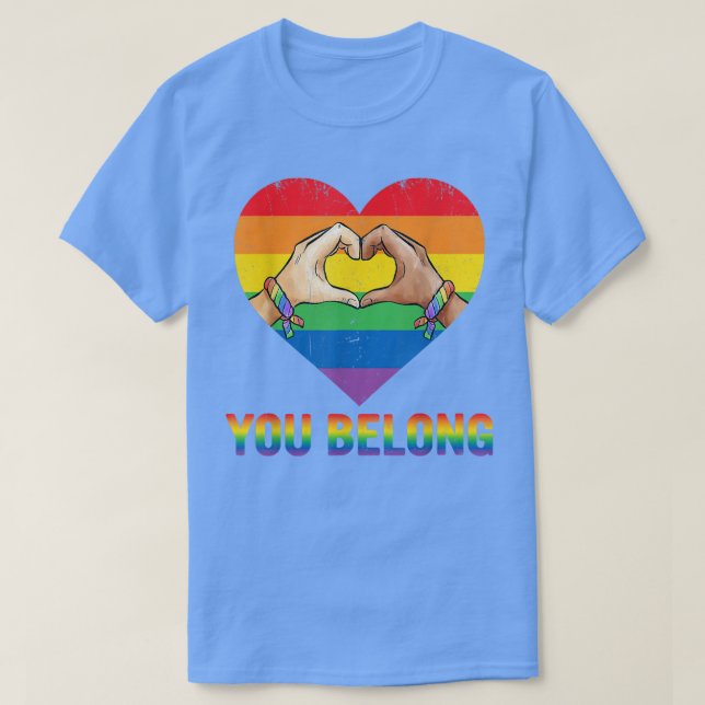 Camiseta Você é LGBTQ+ Orgulho gay LGBT (Frente do Design)