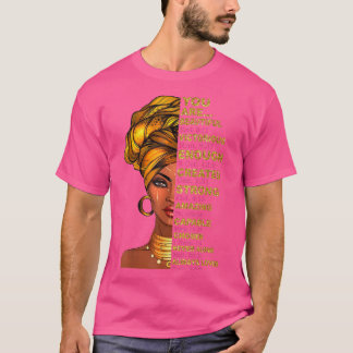 Camiseta Você é linda mulher negra Melanin Queen Black 